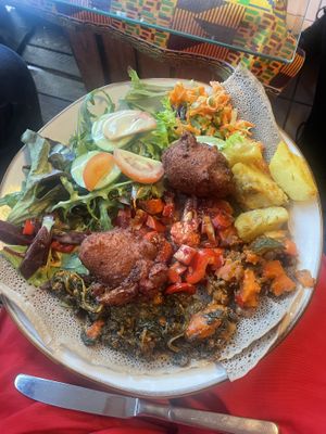 Injera  at Wegahta in Karlsruhe
