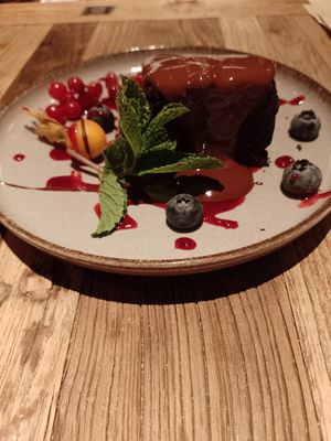 Veganer Brownie at Restaurant Fliegerdeich in Wilhelmshaven
