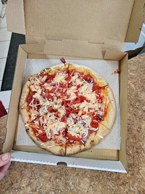 Gluten free, vegan cheese at Jad's Pizza in Downingtown