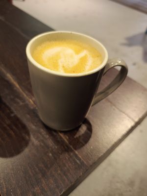 Gingerbread oat latte at The Queery in Brighton