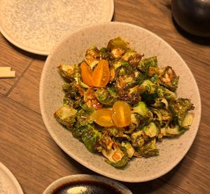 Brussels sprouts   at Bigan in Mexico City