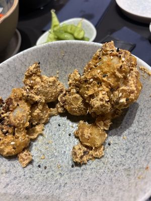 Cauliflower bites   at Bigan in Mexico City