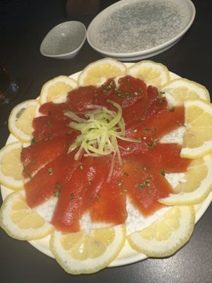 Sashimi de no atún   at Bigan in Mexico City