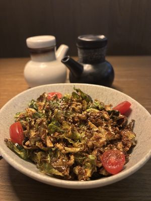 Brussels sprouts   at Bigan in Mexico City