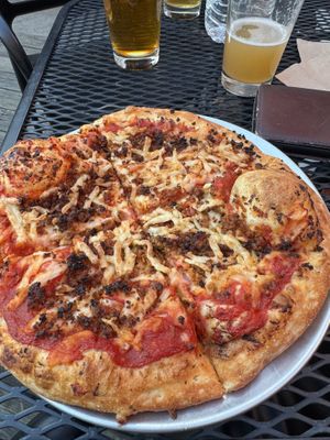 Vegan sausagee  at Tailgate Brewery - Music Row in Nashville