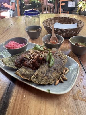 Vegan empanadas   at Amate 38 in Playa Del Carmen