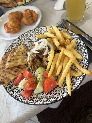 Vegan gyros   at Ta Kaloudia in Corfu