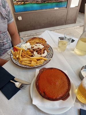 Very tasty vegan mousaka, Fast  and kind service. Thank you at Ta Kaloudia in Corfu