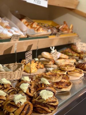 Baked goods at Akari House Swiss Bakery in Nagano