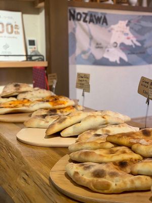 Calzones at Akari House Swiss Bakery in Nagano