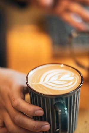 Coffee at Akari House Swiss Bakery in Nagano