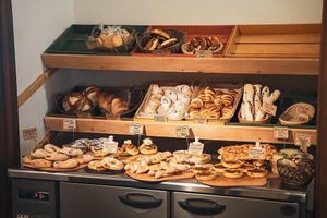 Baked goods at Akari House Swiss Bakery in Nagano