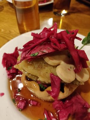 Vegan pie at Pie and Ale in Manchester