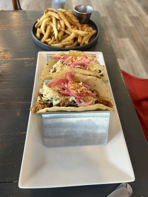 Korean style tacos  at Veggeez  in Waxhaw