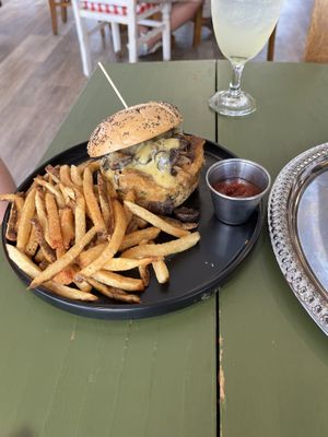 Shroom and Gouda burger  at Veggeez  in Waxhaw