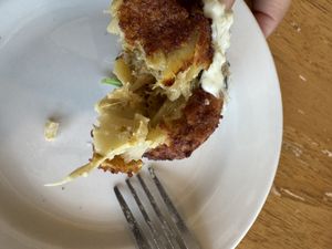 Huge pieces of artichokes   at Veggeez  in Waxhaw