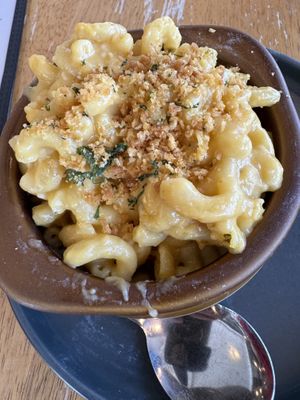 Mac n cheez, needed a little seasoning IMO but still good  at Veggeez  in Waxhaw
