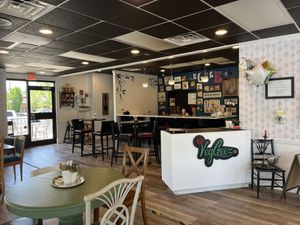 Cute shabby chic decor & legit bar  at Veggeez  in Waxhaw