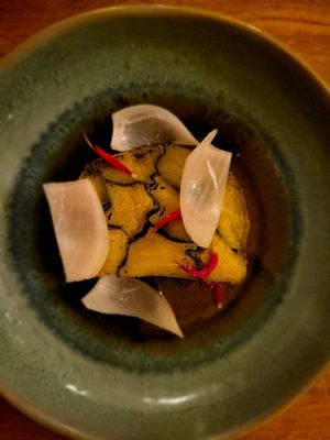 Lauchmosaik at Die Schloßwirtschaft in Hehlen