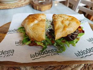  at La Biodega Cafe in Mancora
