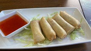 Vegan spring rolls at Chang Noi in Belfast