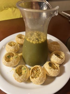 Pani Puri  at Noor Kitchen & Cocktails in Greensboro