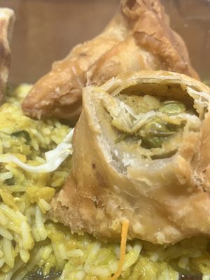 Samosa app (takeout)  at Noor Kitchen & Cocktails in Greensboro