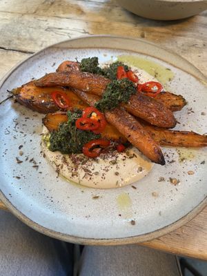 Roasted carrots   at 45 Queen Street in Penzance