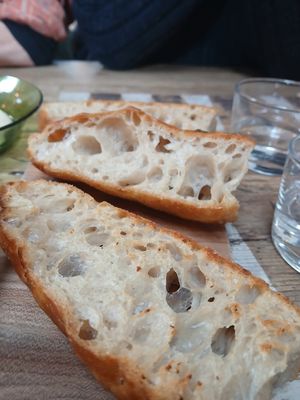 Toasted focaccia at 45 Queen Street in Penzance