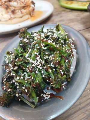 Charred brocoli at 45 Queen Street in Penzance