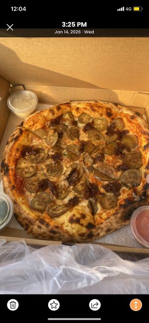 Eggplant Vegan pizzaa  at Crust Pizzaria in Hanoi