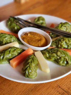 Momos at Places Restaurant and Bar in Kathmandu