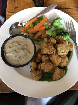 Cauli 'steak’ (veganised)  at Places Restaurant and Bar in Kathmandu