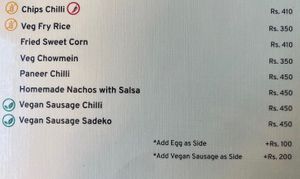 sides  at Places Restaurant and Bar in Kathmandu