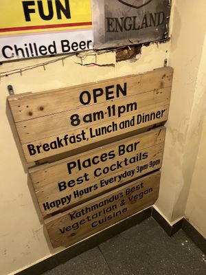 details   at Places Restaurant and Bar in Kathmandu