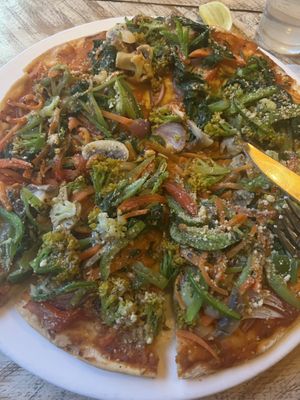 Vegan Pizza  at Places Restaurant and Bar in Kathmandu