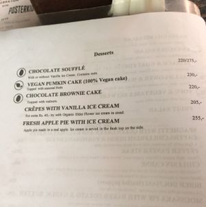 menu at Places Restaurant and Bar in Kathmandu