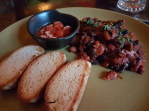 Vegan chili sin carne.  at Places Restaurant and Bar in Kathmandu