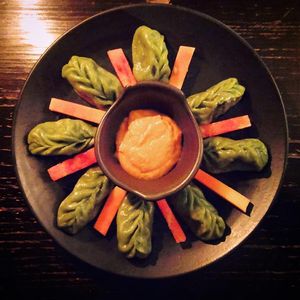 Dumplings at Places Restaurant and Bar in Kathmandu