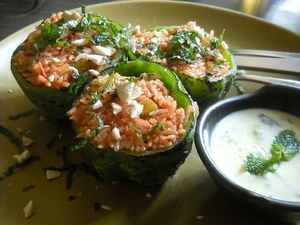 Biber Dolmasi at Places Restaurant and Bar in Kathmandu