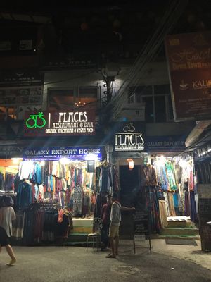 At night upstairs location  at Places Restaurant and Bar in Kathmandu