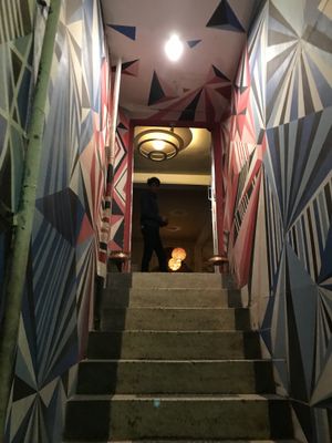 Veggie paradise at the top of the stairs! at Places Restaurant and Bar in Kathmandu