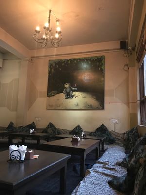 Painting  at Places Restaurant and Bar in Kathmandu