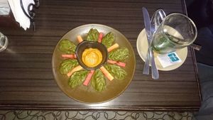 The pesto Dim Sam! I forgot how they call this dish but it’s the best.  at Places Restaurant and Bar in Kathmandu