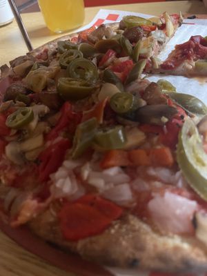 Vegan Veggie Volcano   at Kindles Wood Fired Pizzeria in Marlborough