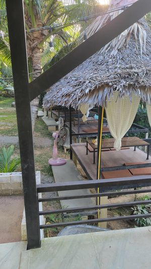 Seating by the river at Farm Hug You - ฟาร์มฮัก in Chumphon