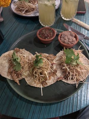 Tacos veganos  at Casa Arcas in San Miguel De Allende