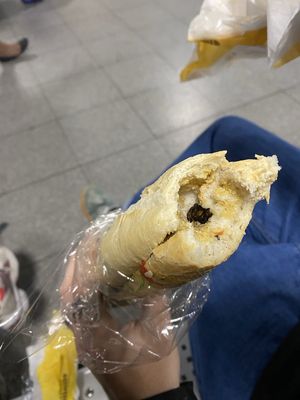 Houmus sandwich at Panos  in Brussels