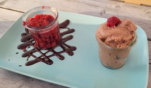 Vegane mousse au chocolat at Die Kombüse in Norddorf