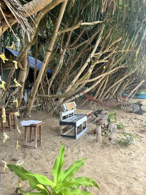 Seating   at Sandy Jungle Juice Bar  in Weligama